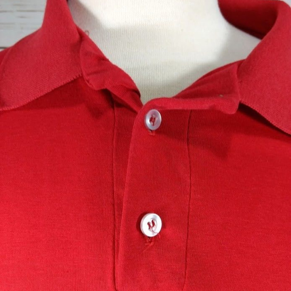 Vintage Coca Cola Mens Red Polo Shirt Union Made - Picture 3 of 5